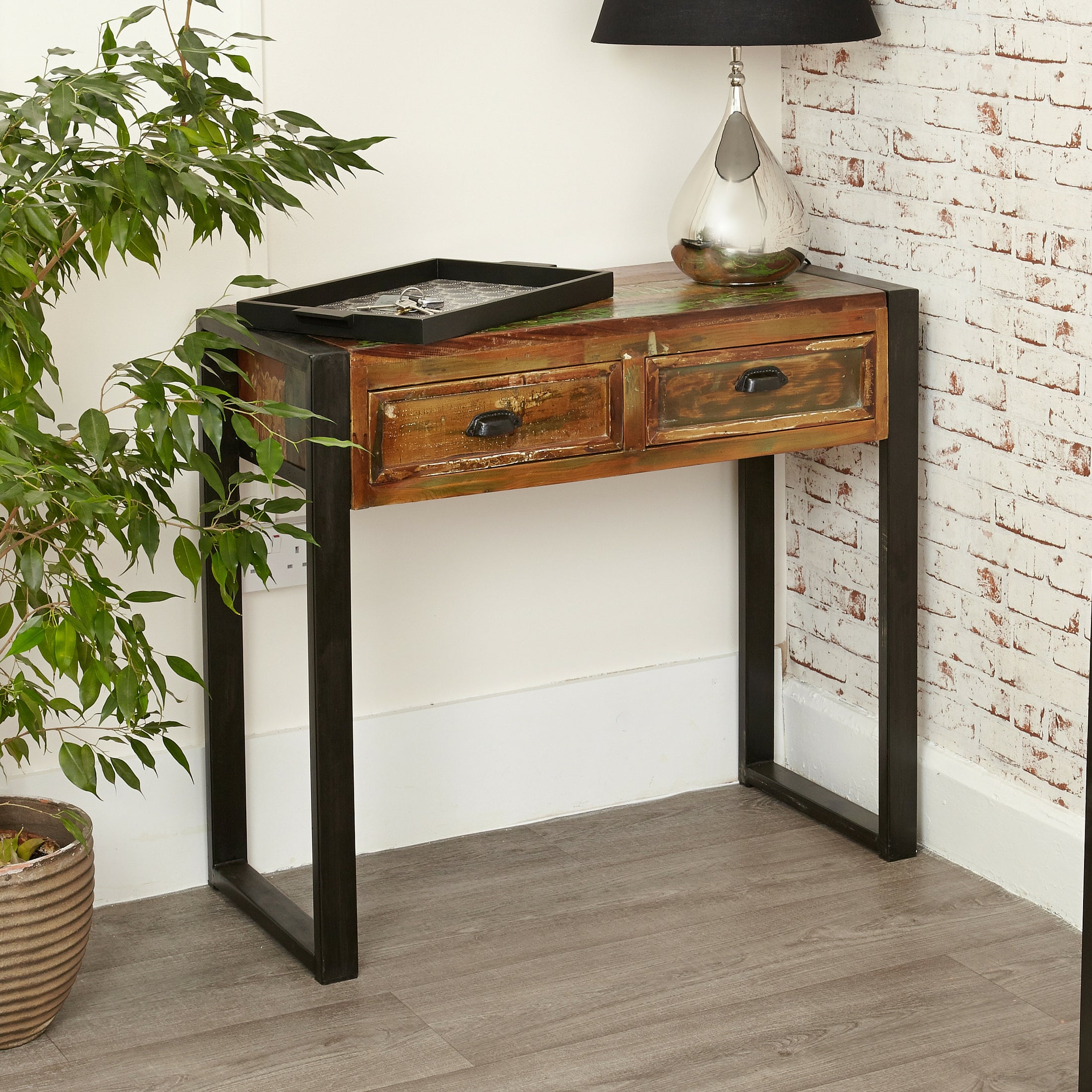 Shoreditch Two Drawer Console Table - The Orchard Home and Gifts